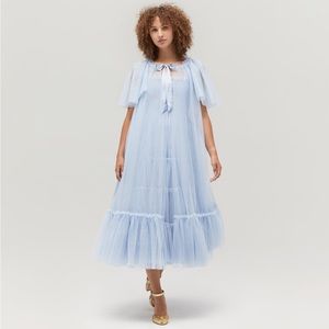 Hill House Tulle Coco Duster in Powder Blue